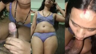 Desi Bhabhi s desi blowjob leads to hardcore fucking